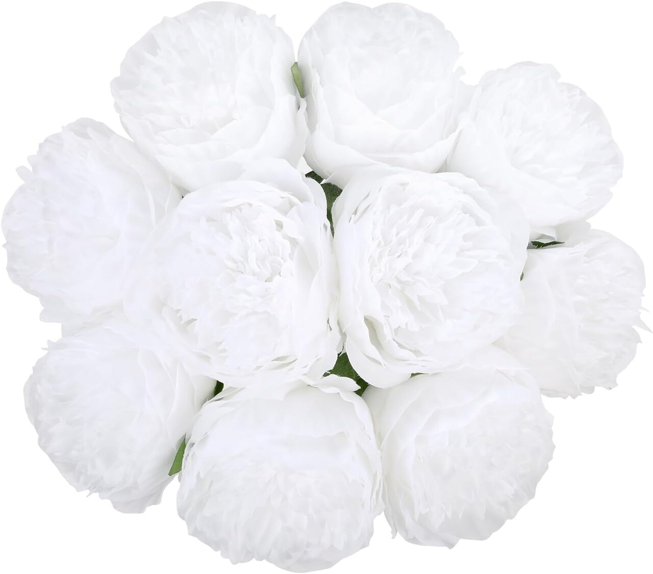 10Heads Artificial Peony Silk Flowers for Home, Wedding, and Party Decor